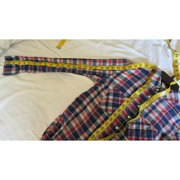 Aeropostale Plaid Button Down Long Sleeve XS Cowgirl Rodeo Rockabilly Country - Picture 9 of 9
